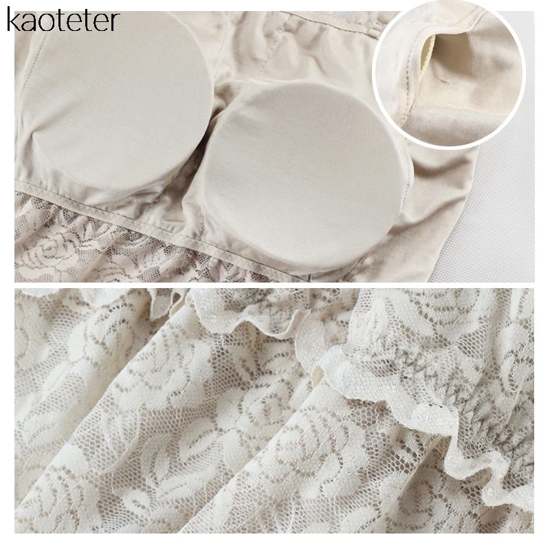 100% шелк женские топы без пятки кружевной пояс грудь слинг нижнее белье женское с