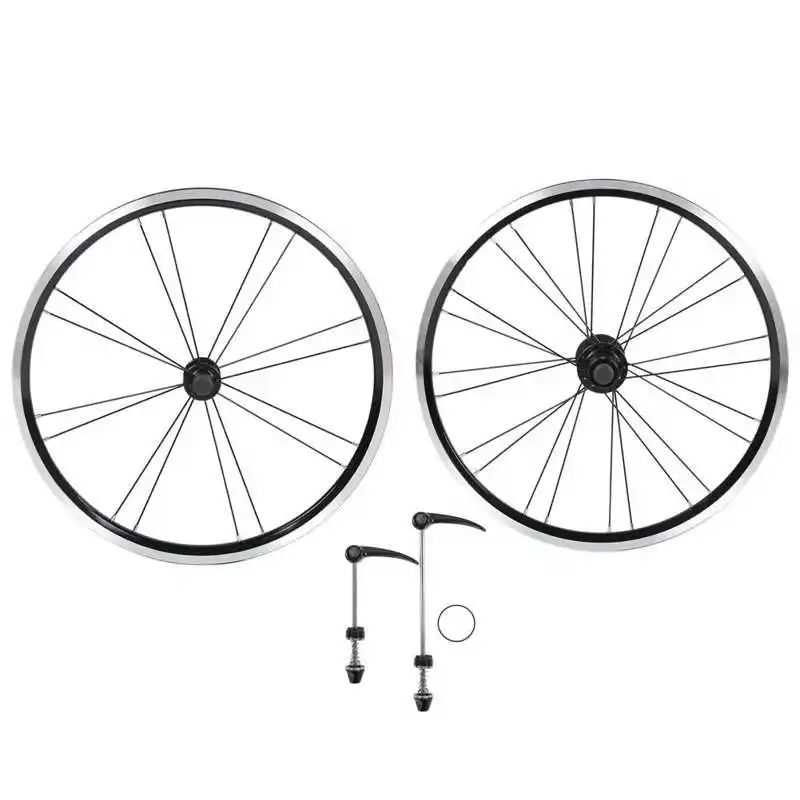 Bike Wheel Set 20inch Mountain Folding Wheelset Aluminium Alloy Front 2 Rear 4 Bearing V Brake Rim 8/9/10/11 Speed | Спорт и