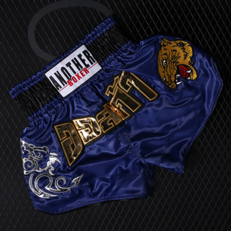 

Tiger Muay Thai Shorts Boxeo Training Shorts Quality Professional Combat Fight Kick Boxing Fitness Athletic Pants Kids Adults