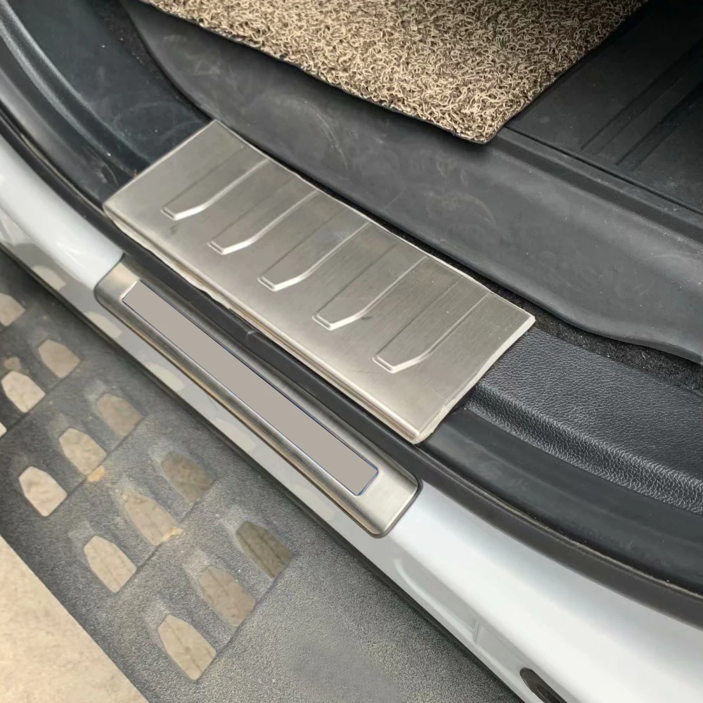 

Fit for Ford Raptor F-150 2015-2020 Car Accessories Stainless Steel Scuff Plate Threshold Door Sill Cover Graund Trim 8pcs