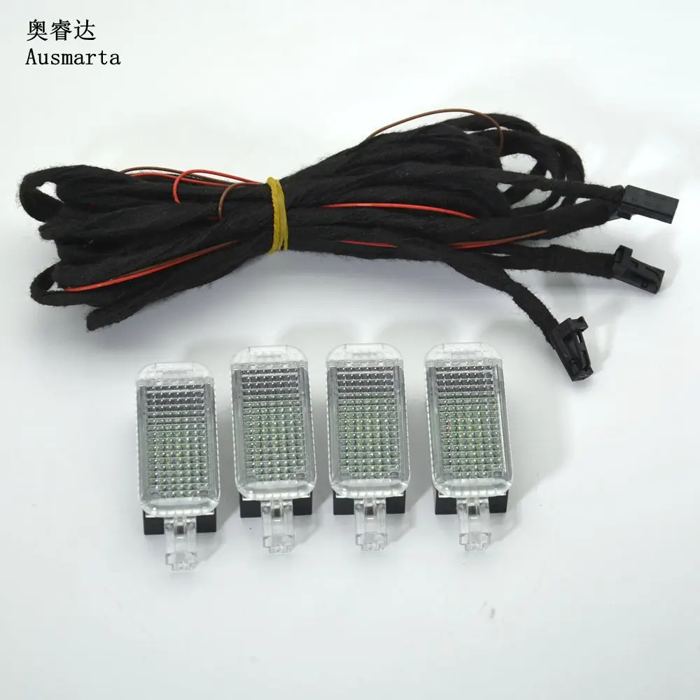 Светодиодный светильник и кабель для Footwell A3 A4 A6 Q5 Golf Passat 3AD947409 3AD 947 409 409|footwell light|led
