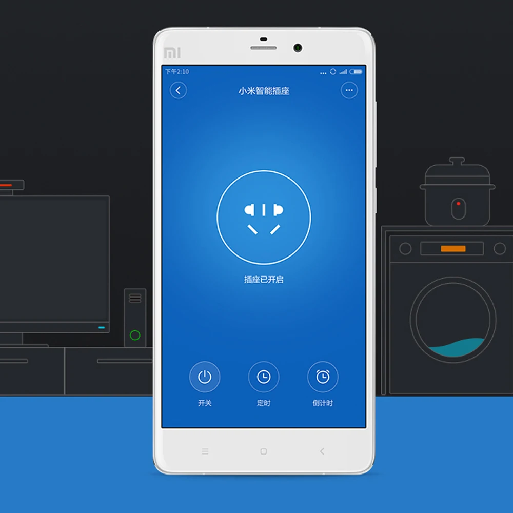 Оригинальный Xiaomi mijia интеллектуальная розетка Zigbee версия WiFi беспроводной пульт