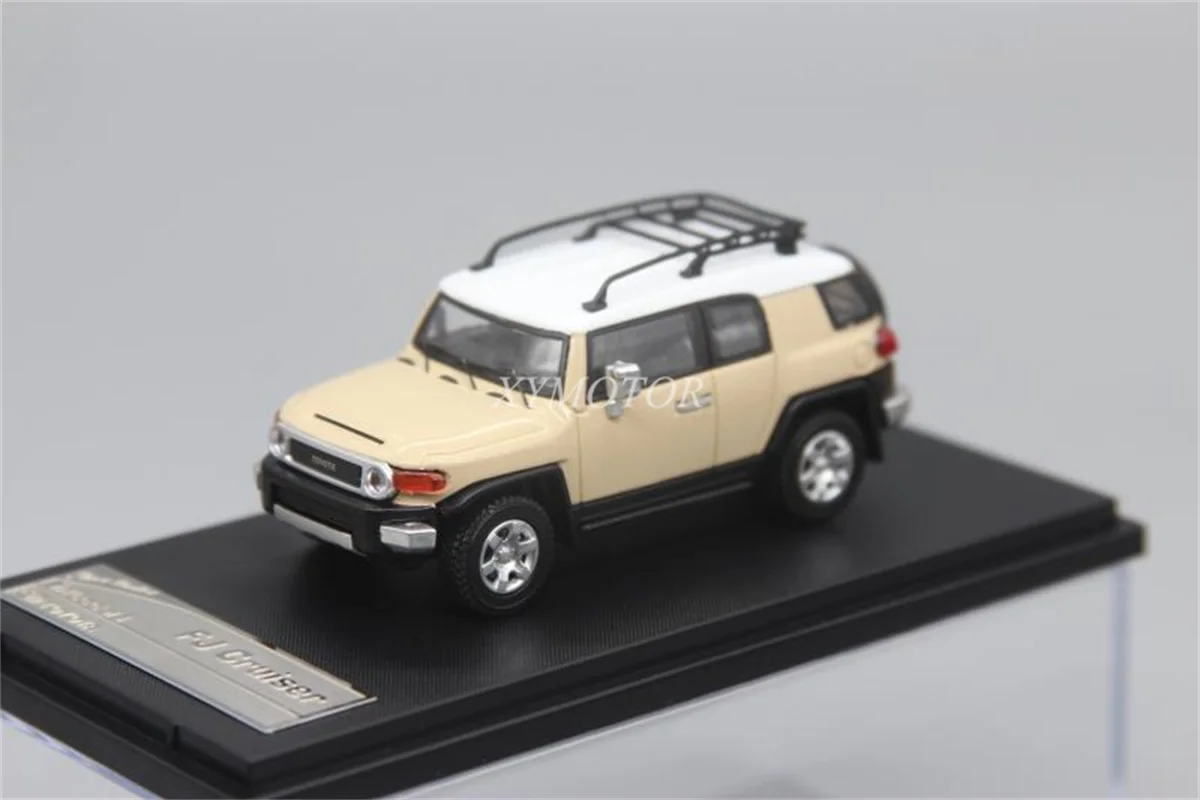 

New Stance 1:64 For Toyota FJ Cruiser XJ10 SUV Jeep Metal Diecast Model Car Orange/Yellow/Khaki Kids Toys Gifts Display
