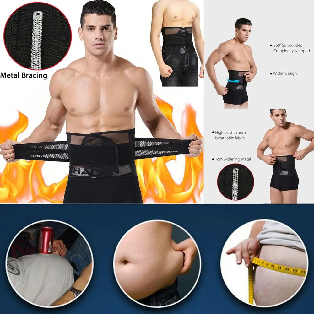 2021 мужской и женский пояс для живота триммер тела похудения корсет в форме