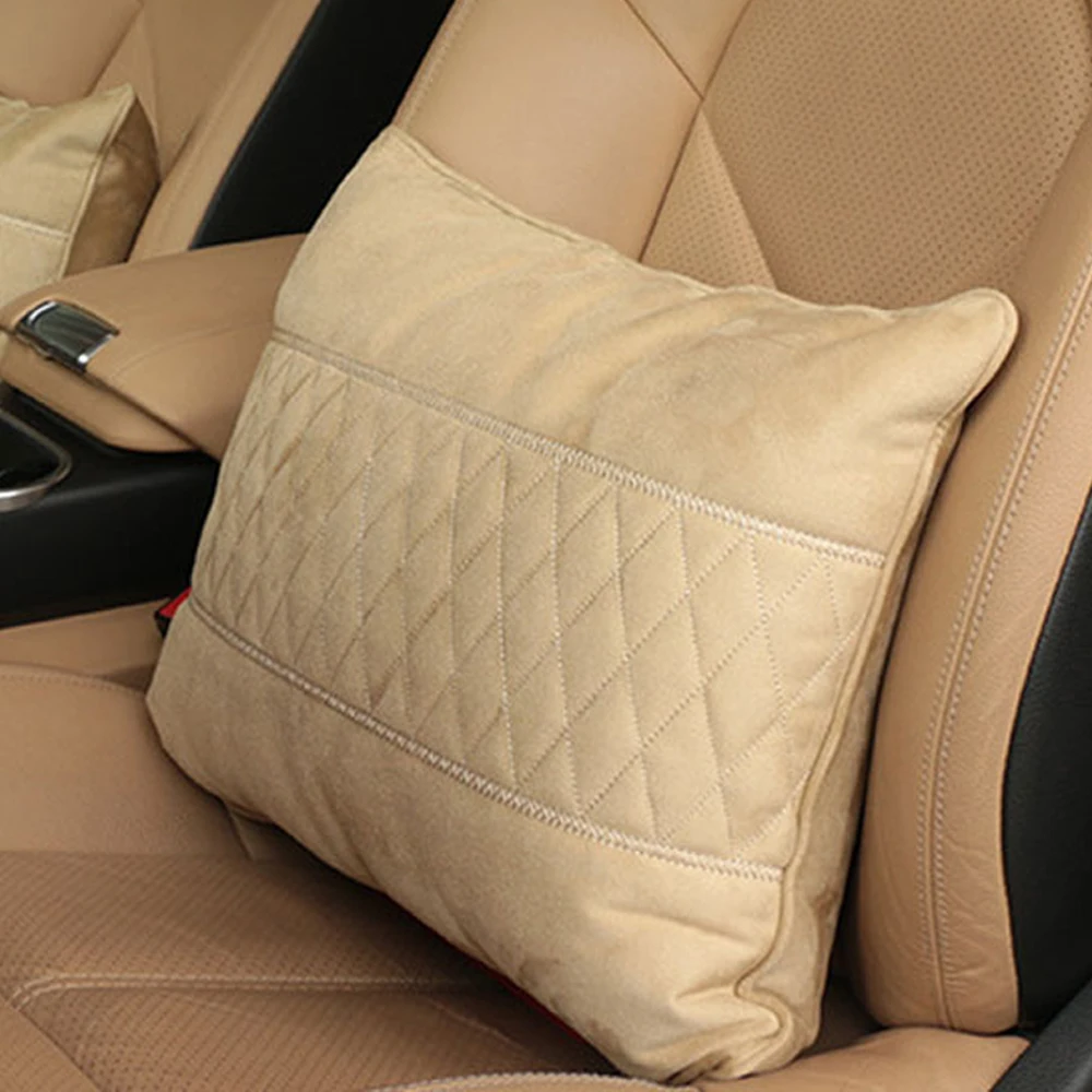 

New suede Car pillow For Mercedes-Benz Maybach S-Class Car lumbar support car backrest lumbar pillow cushion Relieve Pain