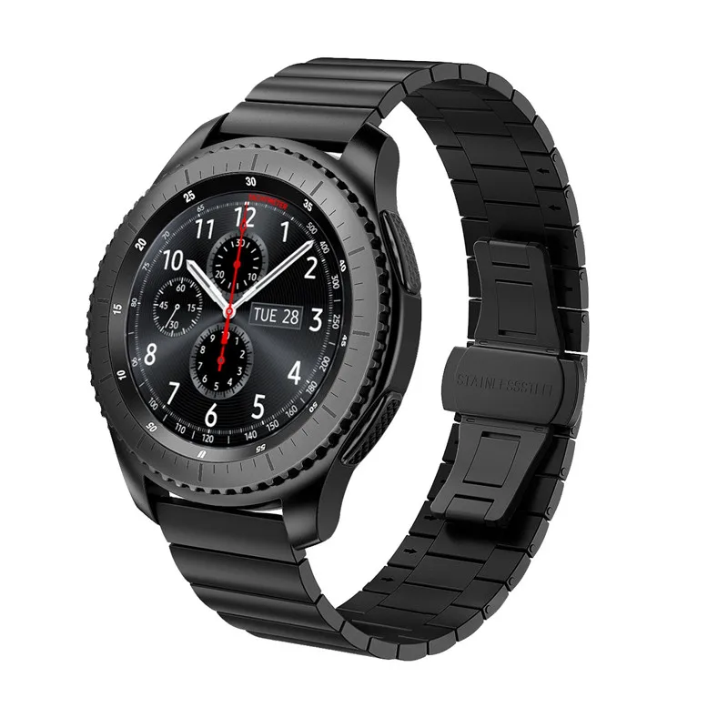 Ремешок совместимый Galaxy Watch 46 мм Smartwatch 22 мм металлический браслет из нержавеющей стали ремешок браслет для samsung gear S3 Frontier Classic