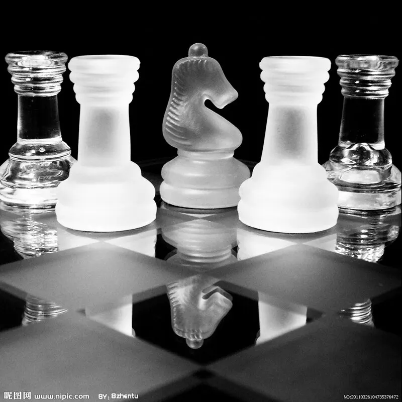 25*25 см K9 стеклянные шахматы средней борьбы упаковка международных шахматных игр