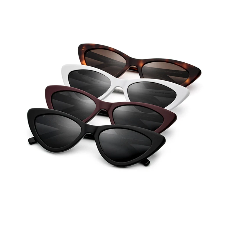 

Cat eye sunglasses Polarized Women Sunlgasses Black/White/Brown/Dark Red 4 Colors