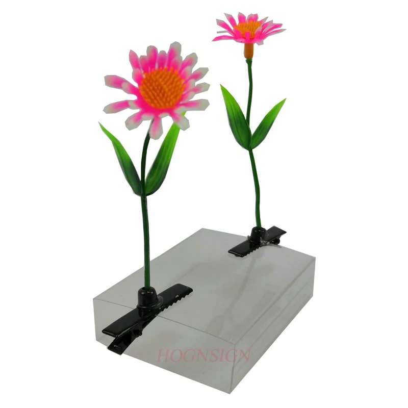 Зажим для волос с подсолнухами детский аксессуар длинная трава мягкий