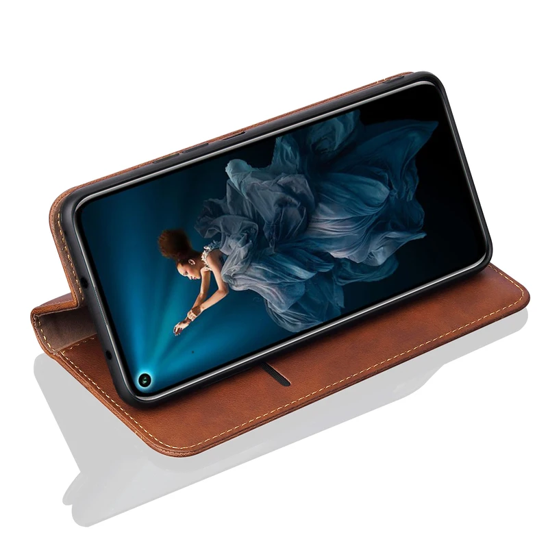 Роскошный тонкий кожаный флип-чехол в стиле ретро для huawei Honor 20 20S Чехол-кошелек с подставкой для карт Магнитный чехол-книжка для Honor 20 Pro чехол s