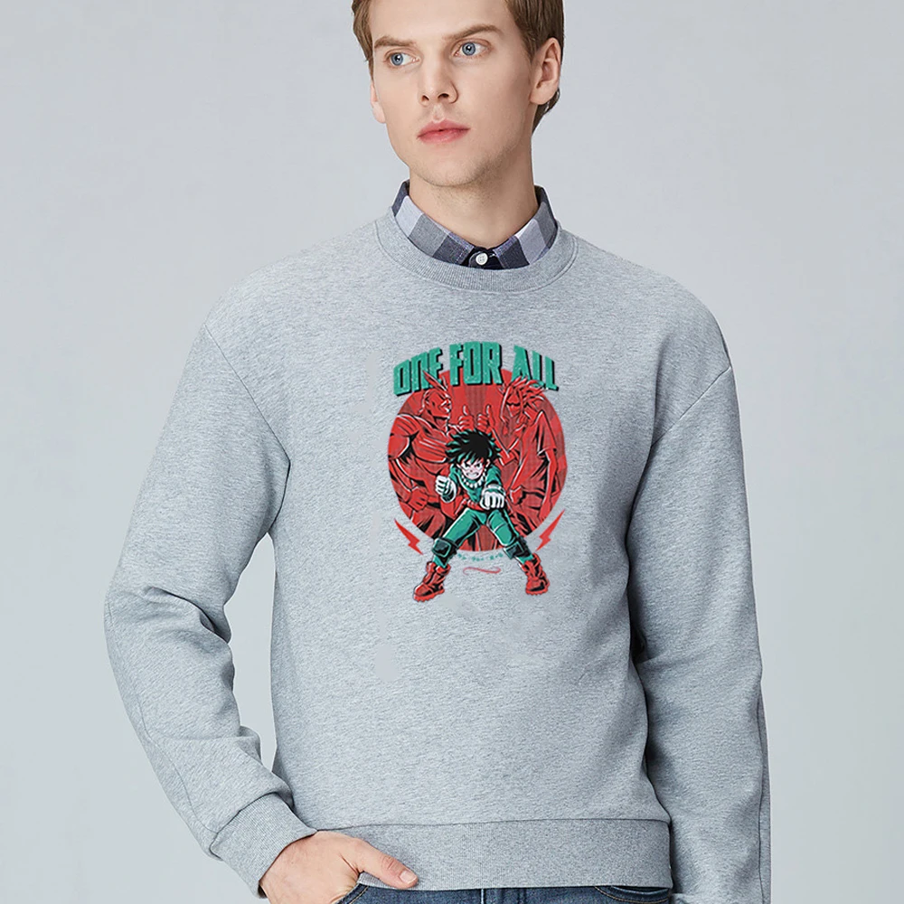 

Свитшот My Hero моя геройская Академия мидория изюку один для всех толстовки Мужская Повседневная Толстовка с длинным рукавом Мужская Уличная...