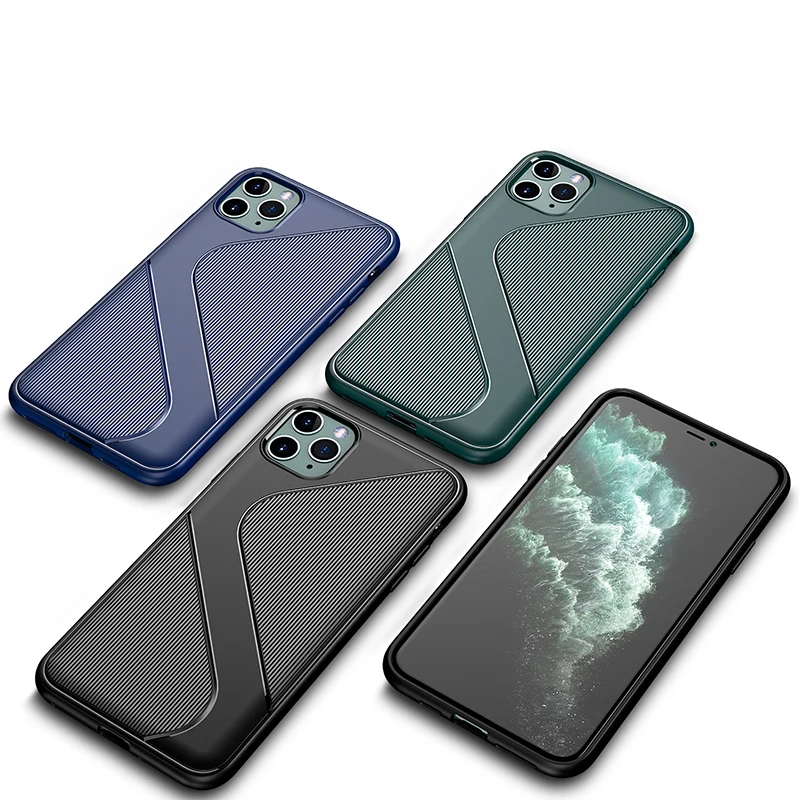 Чехол для iPhone 11 Pro Max 2019 тонкие силиконовые Нескользящие мягкие гибкие