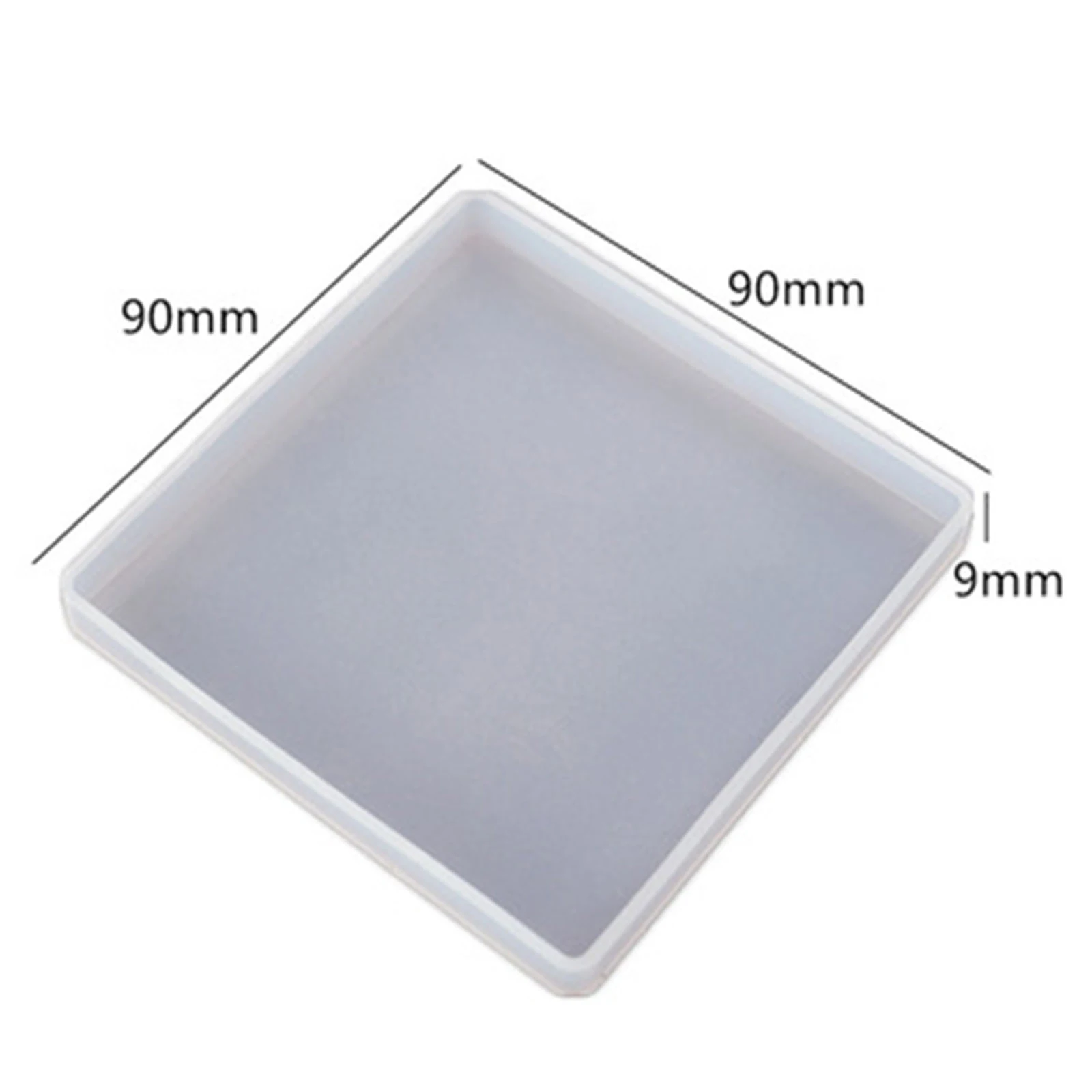 

1PC Silicon Resin Mold For Jewelry Making Coaster Square Rectangle White Epoxy Casting Molds DIY Jewelry Storage Necklace Tools