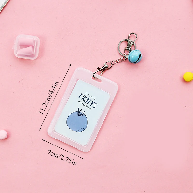 Модный чехол для карт с брелоком пластиковая сумка женский милый мультяшный