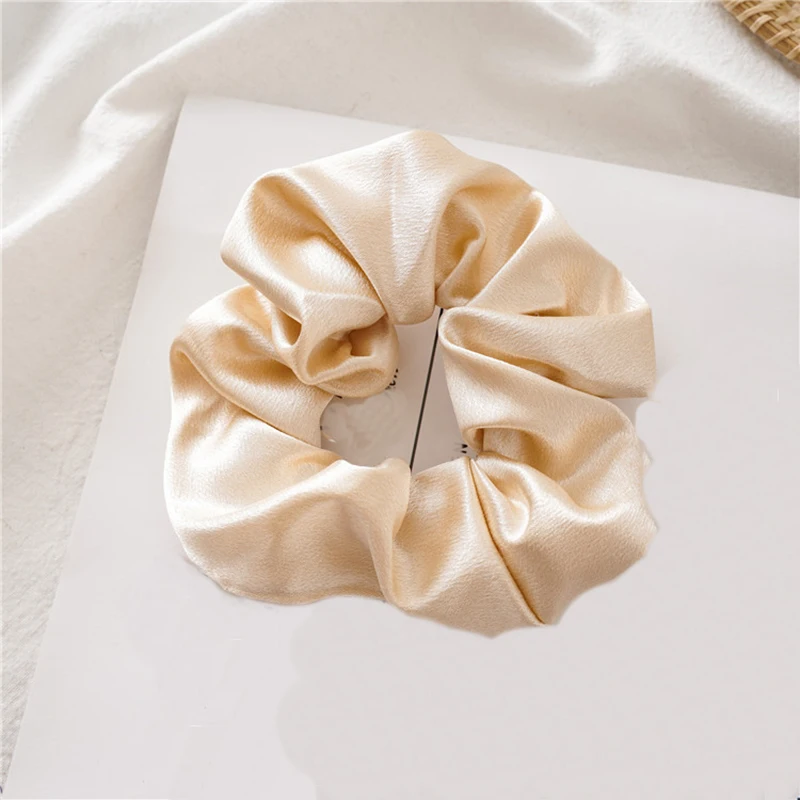 Резинки для волос атласные эластичные заколки хвоста черные и красные ручной