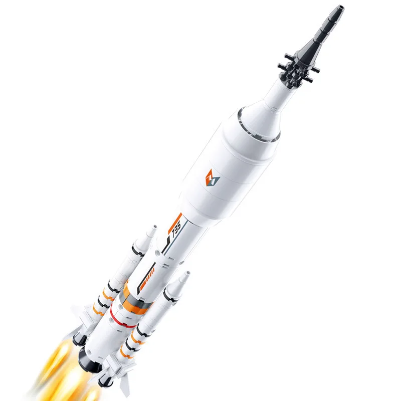 DIY Building Blocks With 3D Model Shuttle Launch Center Aviation Satellite Space Rocket Airship Children Toy | Игрушки и хобби