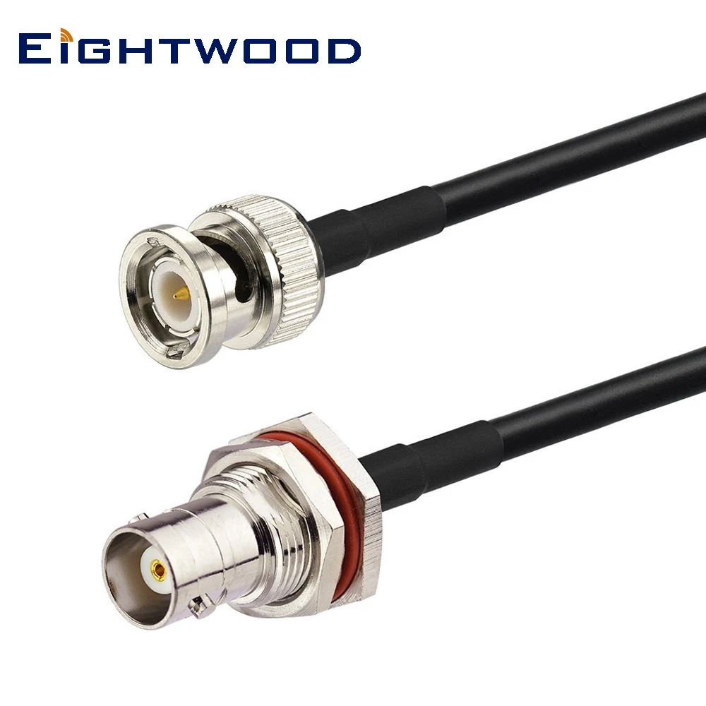 Eightwood BNC штекер гнездо RG58 кабель 3 м для UHF VHF Ham Любительское радио Мобильная
