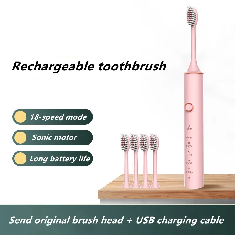 

Щетка Зубная аккумуляторная с таймером, 4 насадки, IPX7