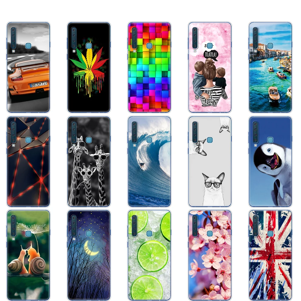 For Samsung Galaxy A9 2018 Case Cover Silicone TPU Phone Cases A920F A920 SM-A920F Covers | Мобильные телефоны и