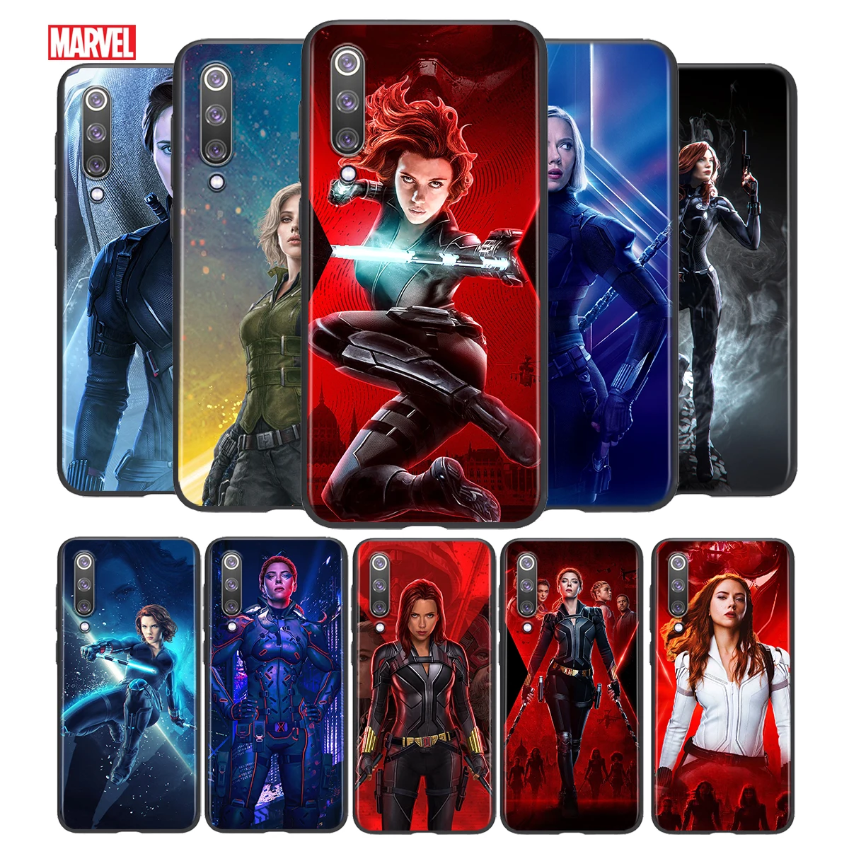 

Marvel Women Black Widow For Xiaomi Mi 8 9 10 11 10i 11i 10 10 11Pro A3 9T 10T Lite Pro Se Ultra 5G Black Soft Phone Case