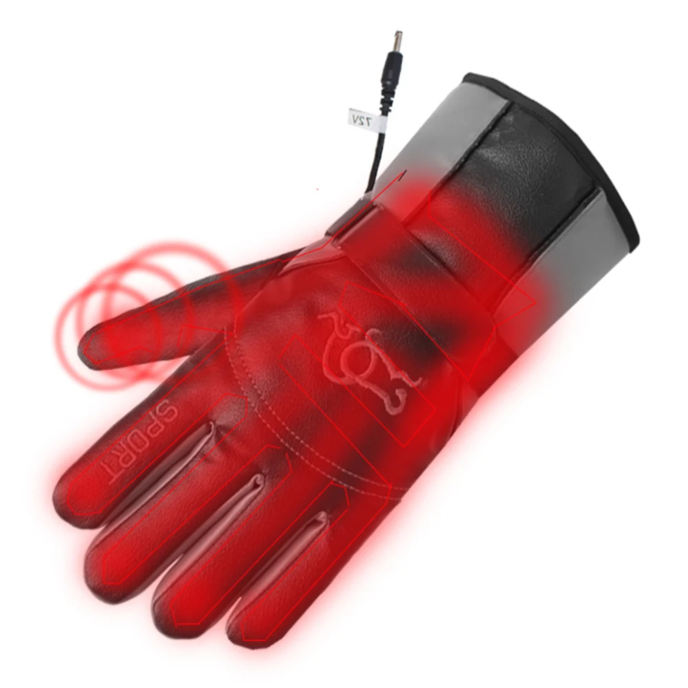 HEROBIKER зимние Мотоциклетные Перчатки Guantes Moto с сенсорным экраном на батарейках, мотоциклетные гоночные водонепроницаемые перчатки с подогревом