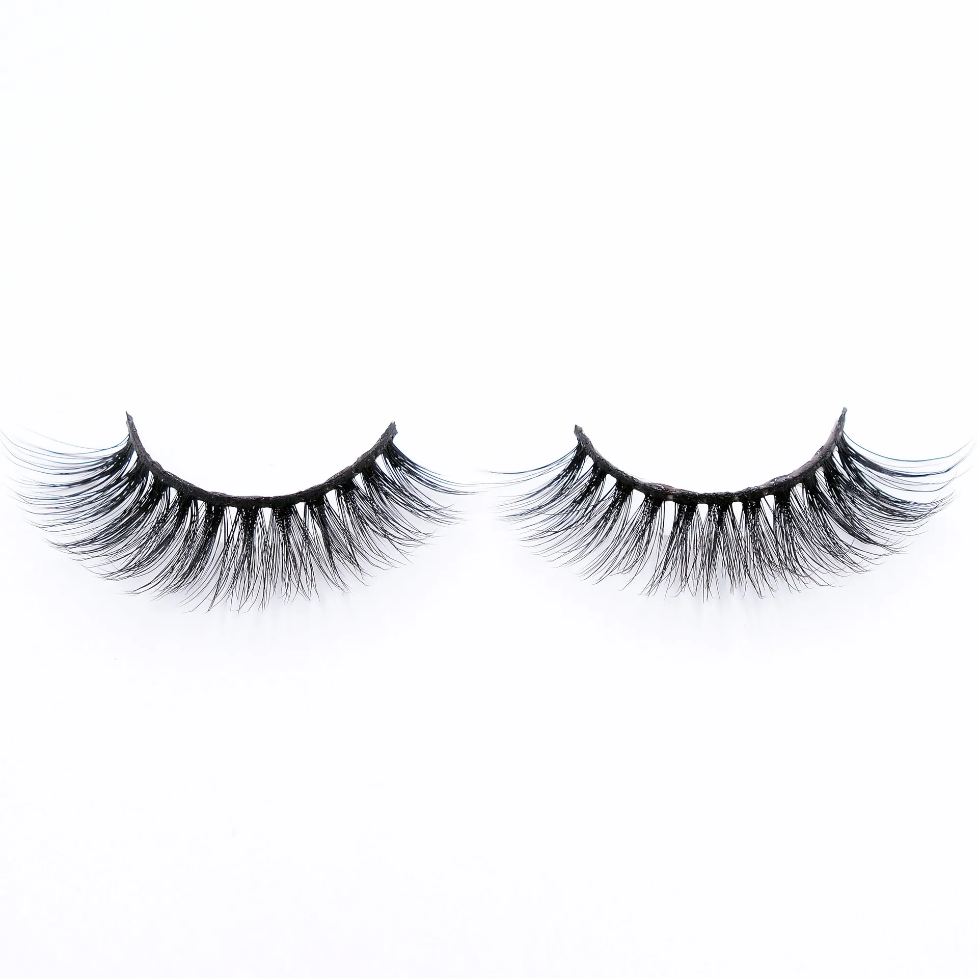 Накладные ресницы натуральные толстые 3d Искусственные норковые короткие черные