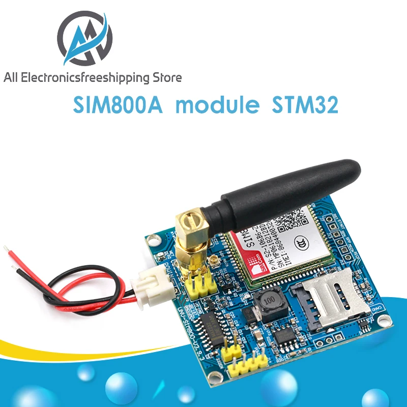 Комплект беспроводного удлинительного модуля SIM800A плата GSM GPRS STM32 антенна