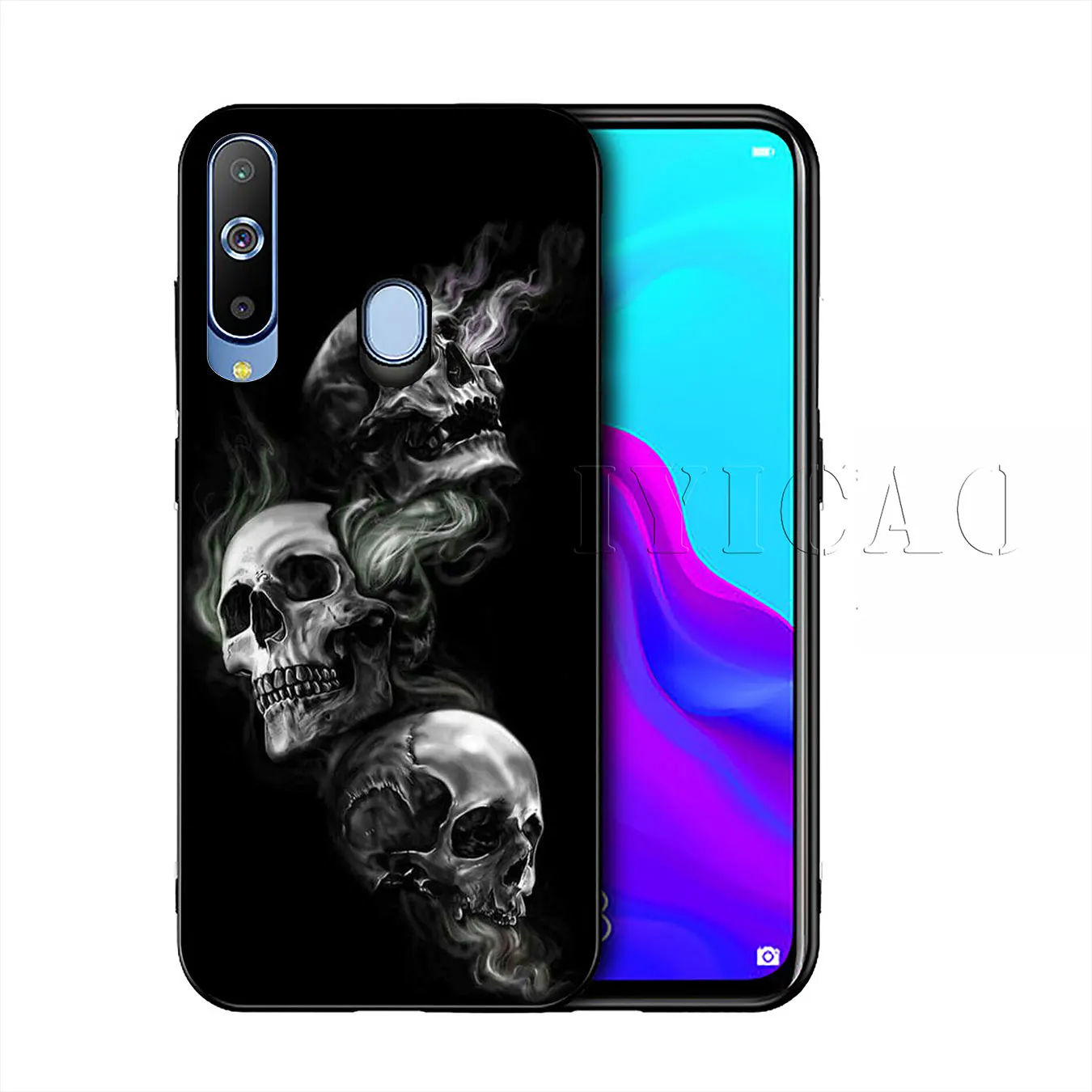 Мрачный смерть с косой Скелет Забавный Мягкий силиконовый чехол для samsung Galaxy Note 10