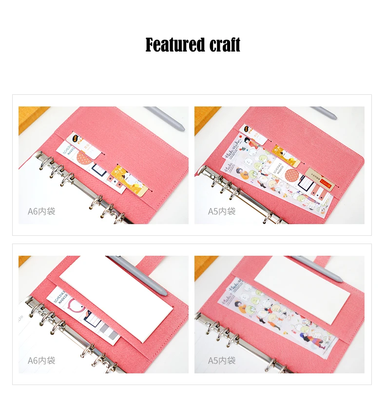 Cotton cloth covered A5 notebook pure colored botebook school used note book office school supplies pocketbook