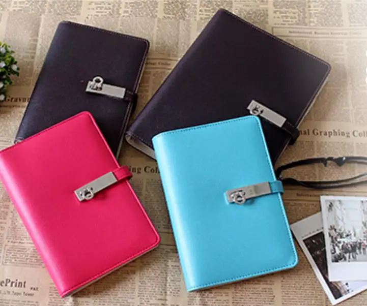 

A5 A6 metal snap tether creative candy refillable daily loose leaf filofax agenda notepad notebook binder school supplies