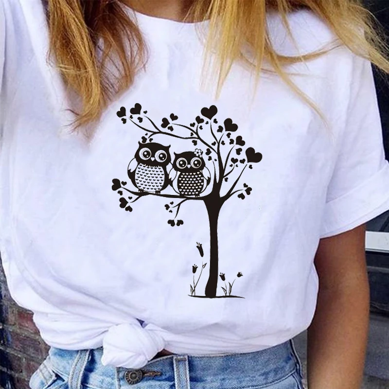 

Custom Women Graphic T-shirt Clothing Cartoon Cat Pet Animal Cute 90s Love Short Sleeve Lady Clothes Tops Print Female Tshirt