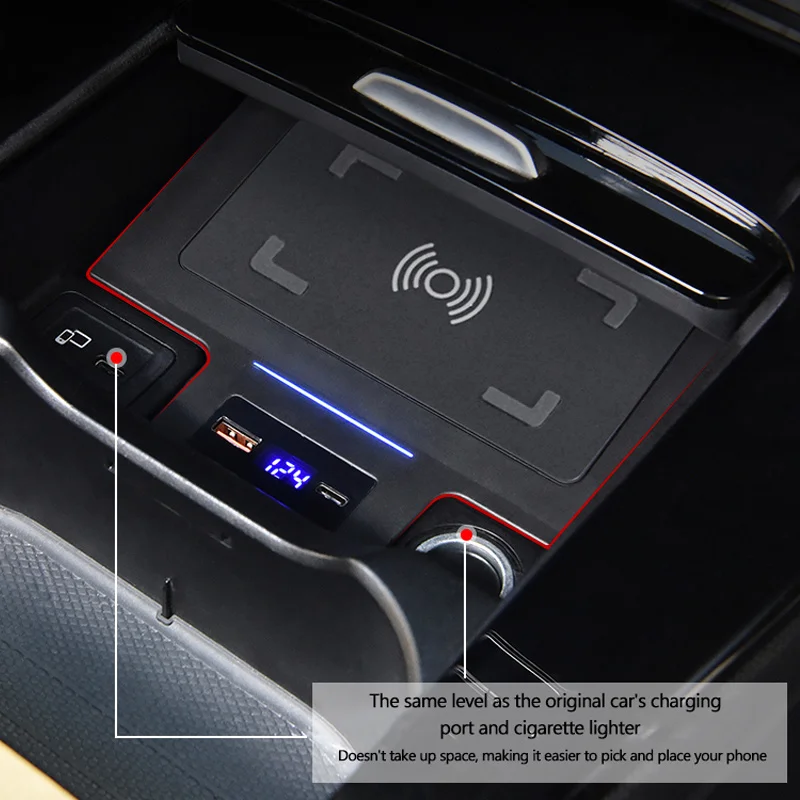 15w mobile phone wireless charger for mercedes benz w177 a class w247 b class glb cla gla accessories car modification parts free global shipping