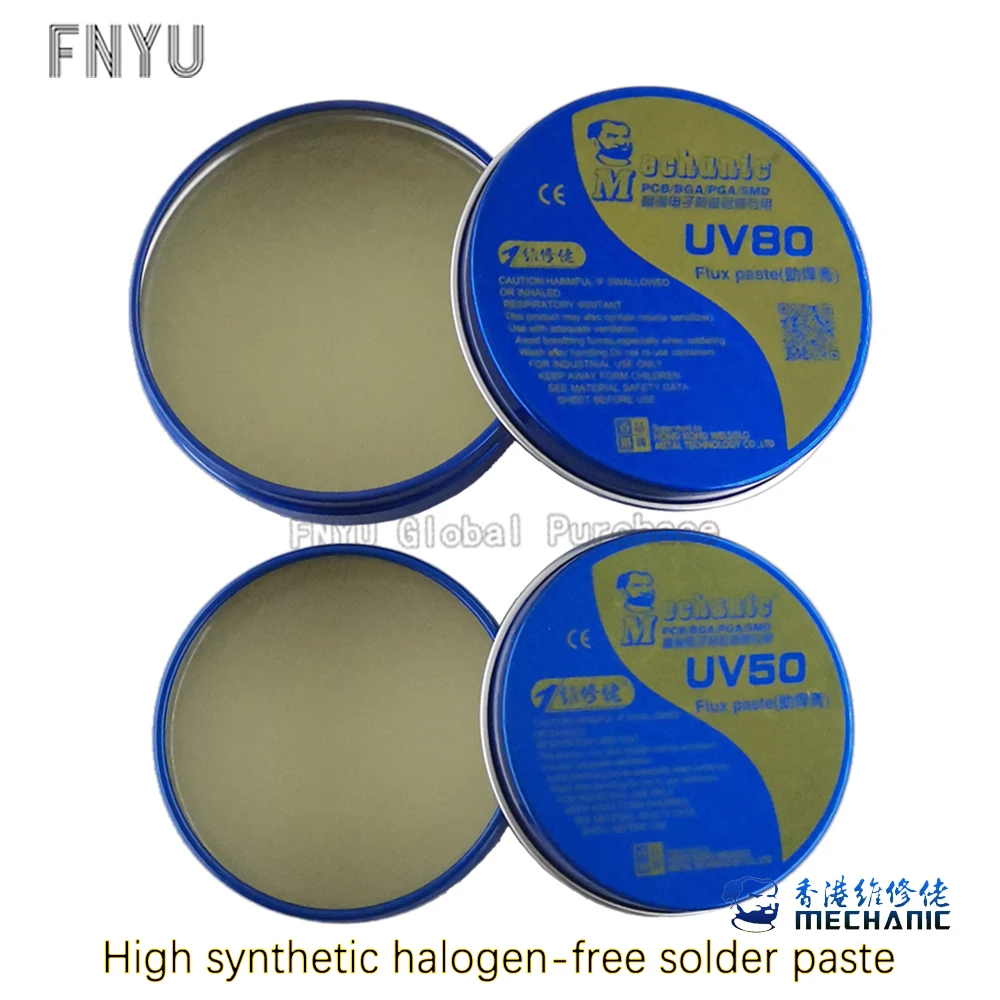 Паяльный флюс MECHANIC No Clean паяльный BGA Электрический паяльник флюсы UV80 UV50 для