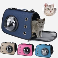 travel pet bag cat flower carriers bags breathable navy blue folding small dog outdoor shoulder bag folding cats carrying