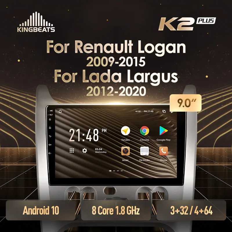 KingBeats штатное головное устройство For Renault Logan Sandero Lada Largus Lergus Dacia Duster автомагнитола