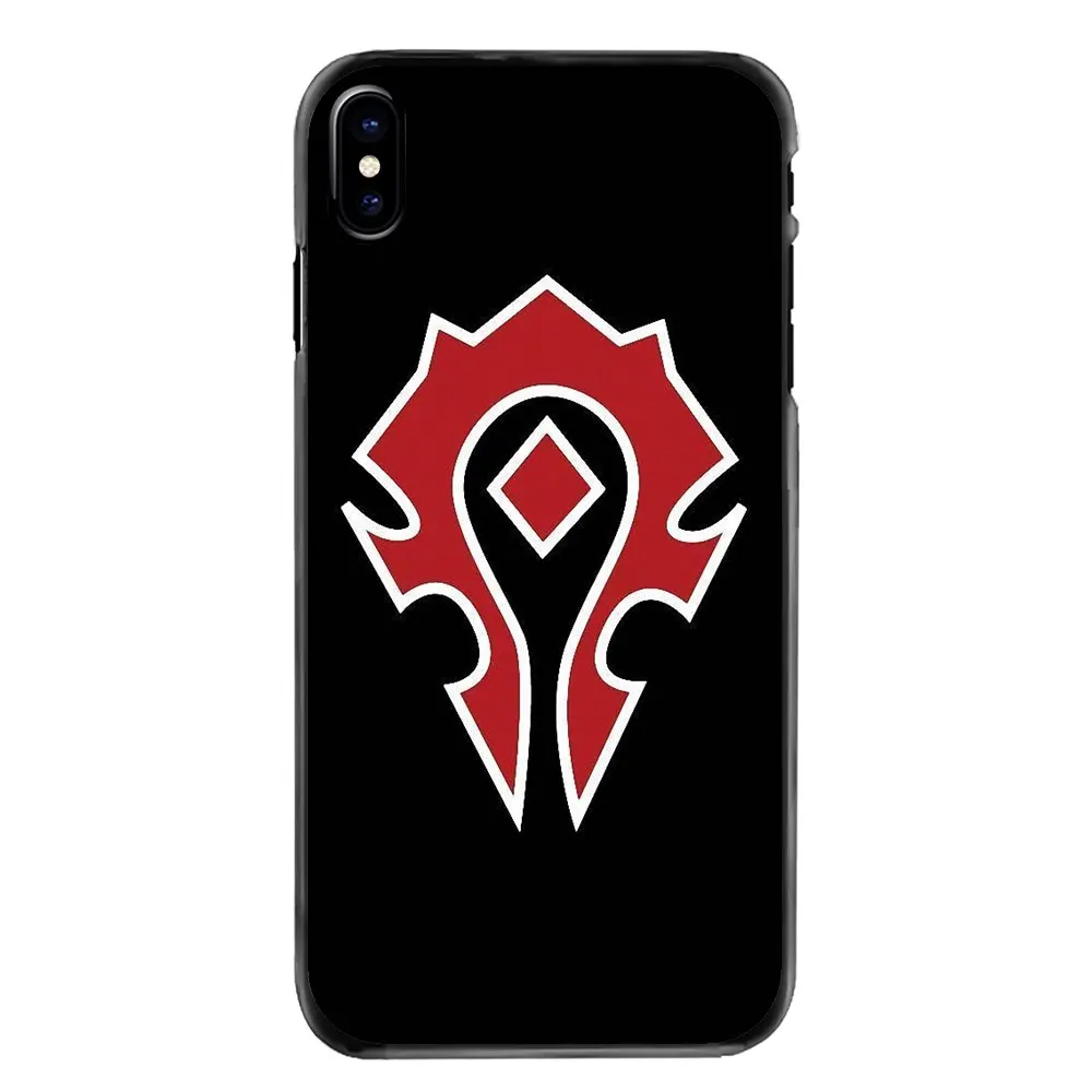 Пластиковый черный чехол для игры WOW World of Warcraft horde samsung Galaxy Note 2 3 4 5 S2 S3 S4 S5 MINI S6 S7 edge S9