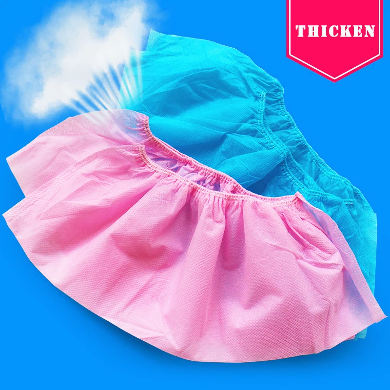 

Disposable Shoe Cover Household Thick Non-woven Shoe Cover Anti-wear Breathable Dust-proof and Slip-resistant Foot Cover
