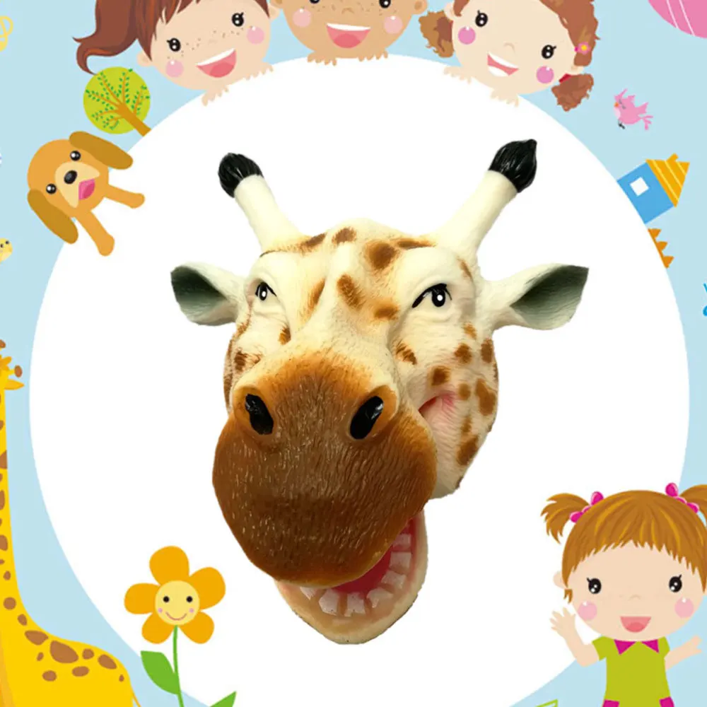 

Giraffe Head Hand Puppet Creative Funny Interaction for Baby Infant Newborn