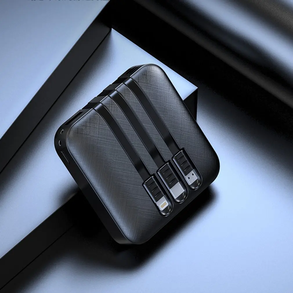 Портативный внешний аккумулятор 20000 мАч для смартфона мини зарядное устройство с