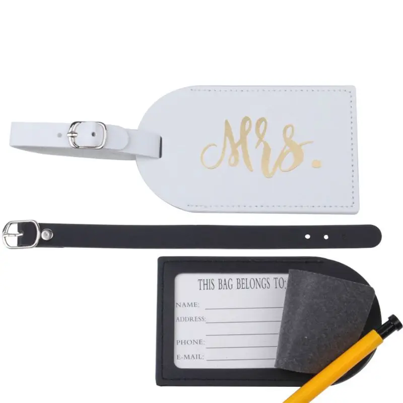 Модные дорожные бирки для багажа свадебный подарок мистер миссис милый чемодан с