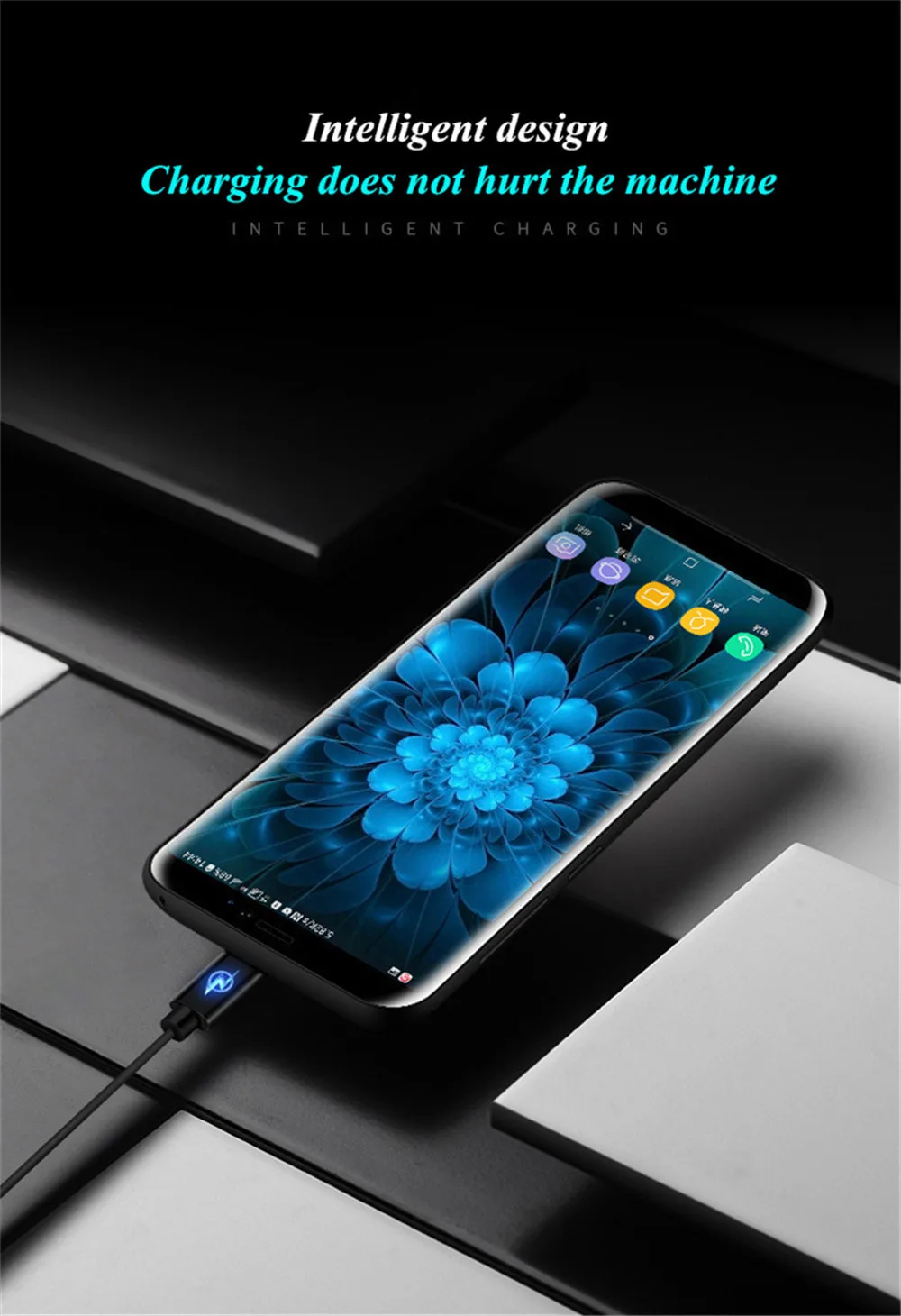 NTSPACE 5000 мАч для samsung Galaxy S8 Plus чехол для батареи 4000 мАч ультра тонкий резервный внешний аккумулятор чехол для samsung S8 чехол для зарядного устройства s