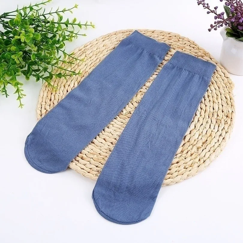 5 пар/компл. Для мужчин носки Новые стили Черный Бизнес дышащие Длинные до колена