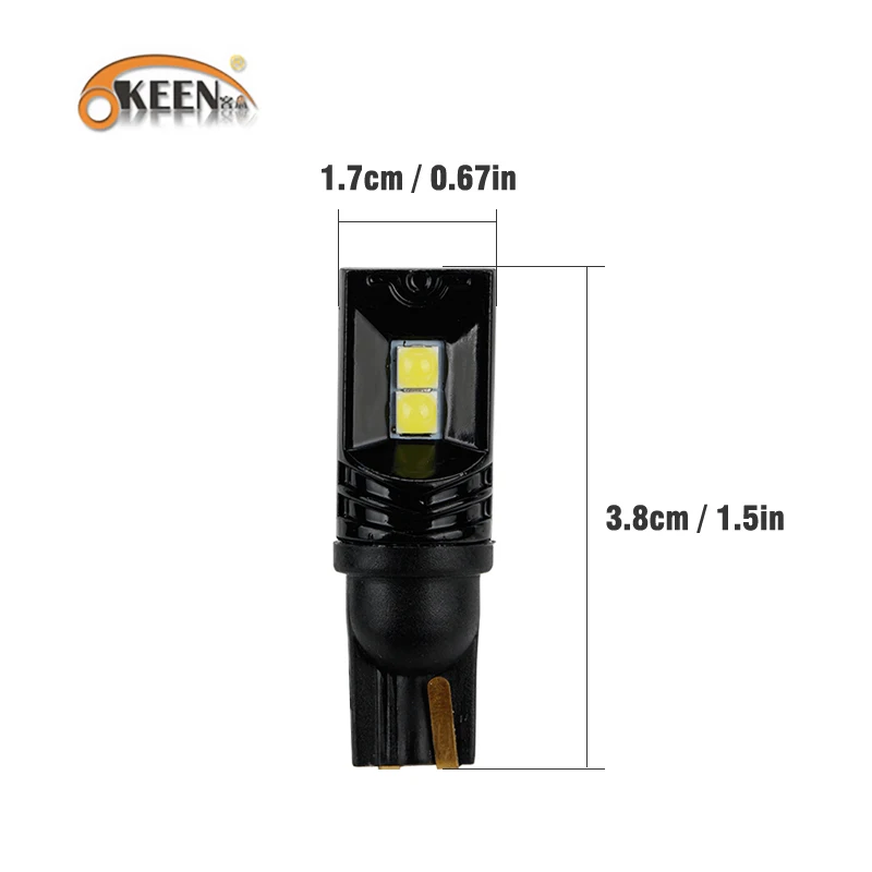 Светодиодная лампа OKEEN T10 W5W 3030 SMD 168 194 автомобильные аксессуары для чтения 12 В