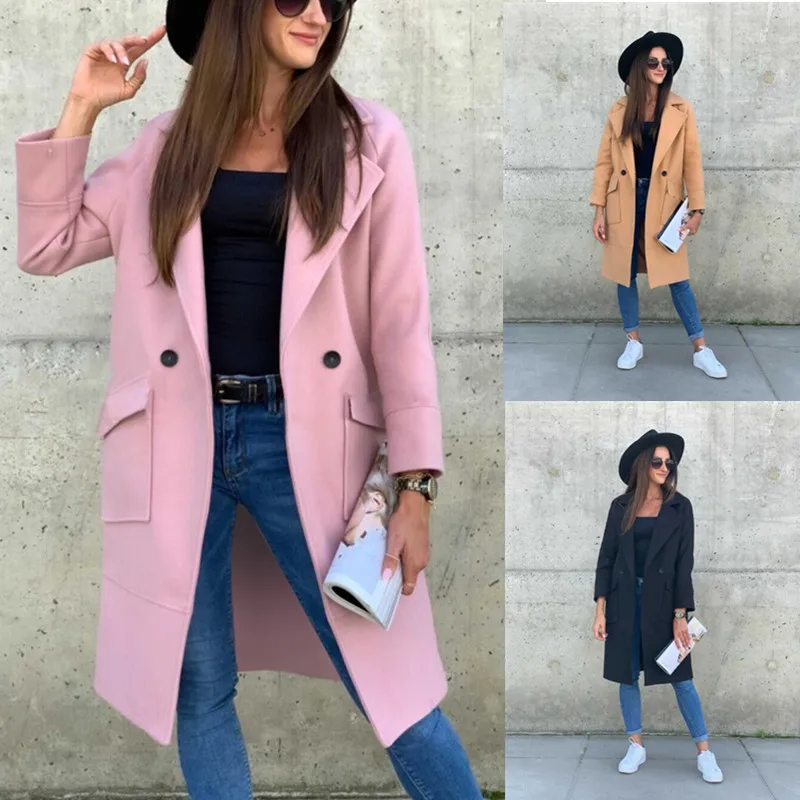 

2021 autumn spring new two button pink khaki black zaraing-style za 2020 women sheining vadiming female jacket coat