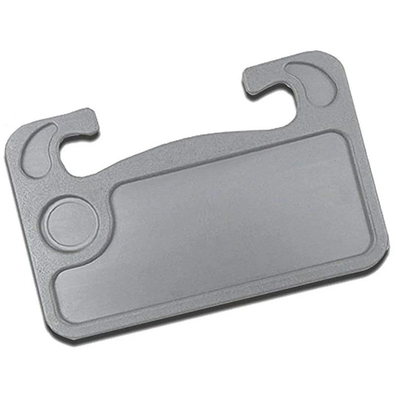 1PCS Gray Desk Автомобильный стол, держатель для кофе, стол для ноутбука, компьютерный стол, руль, универсальный портативный, для еды, работы, для напитков, поднос, товары, авто аксессуары - Название цвета: 1PCS Gray Desk