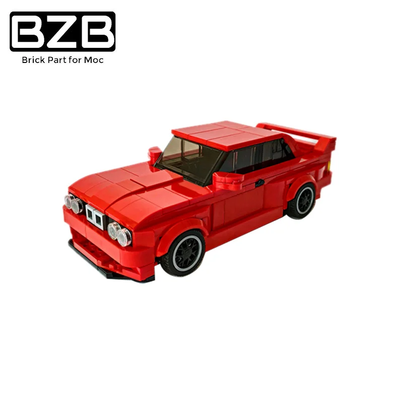 

BZB MOC City High-tech Speed Engine Sports Car E30 Creative Car Building Block Model Kids Toys DIY Bricks Block Parts Best Gifts