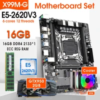 x99m g motherboard with lga2011 3 intel xeon e5 2620 v3 28g 16gb ddr4 recc memory gtx950 2g video card and cooler combo sata3