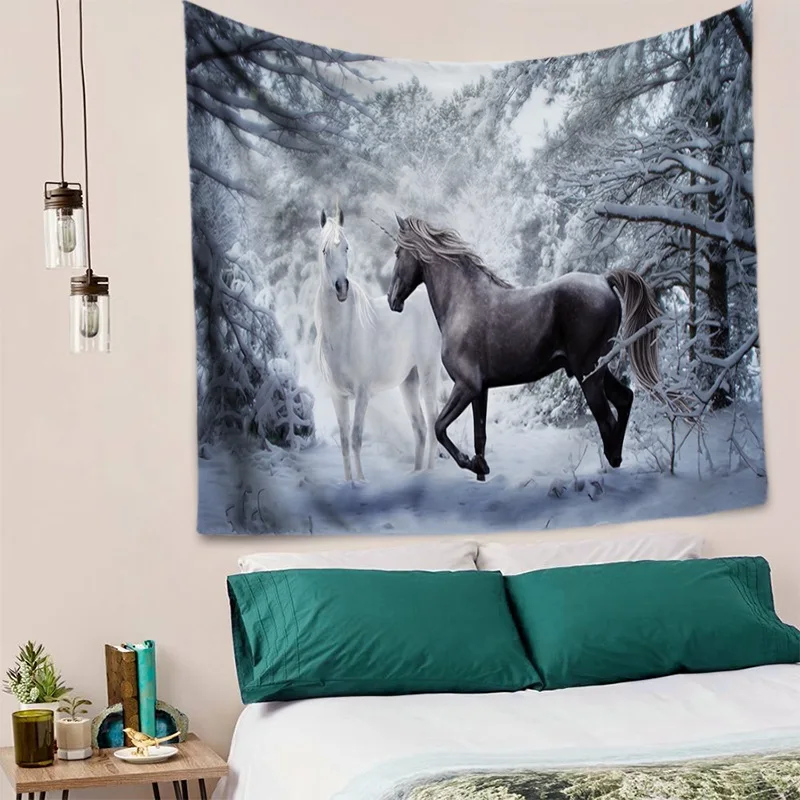 Удивительная Фантастическая лошадь волк тигр гобелены с изображением животных