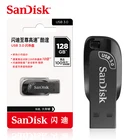 Двойной Флеш-накопитель SanDisk CZ410 USB3.0 флеш-накопитель 32 Гб 64 Гб 128 100 МБс. 256 ГБ ультра переключения черный Memory Stick U диск мини-флеш-накопитель для компьютера