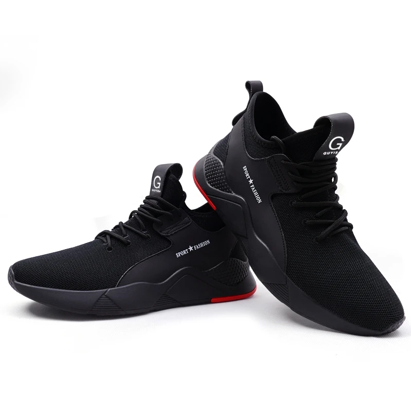 

Men's Steel Toe Work Safety Shoes Casual Breathable Outdoor Sneakers Puncture Proof Boots Comfortable Industrial Shoes for Men